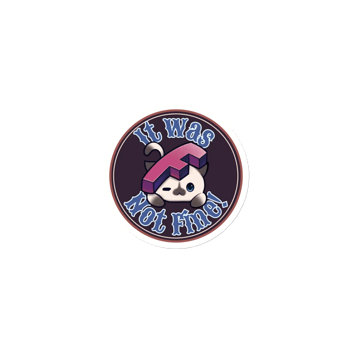 Retro It Will Be Fine Die-Cut Magnet product image (1)