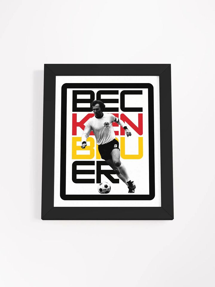 Franz Beckenbauer BW Germany Name Art Framed Print product image (2)