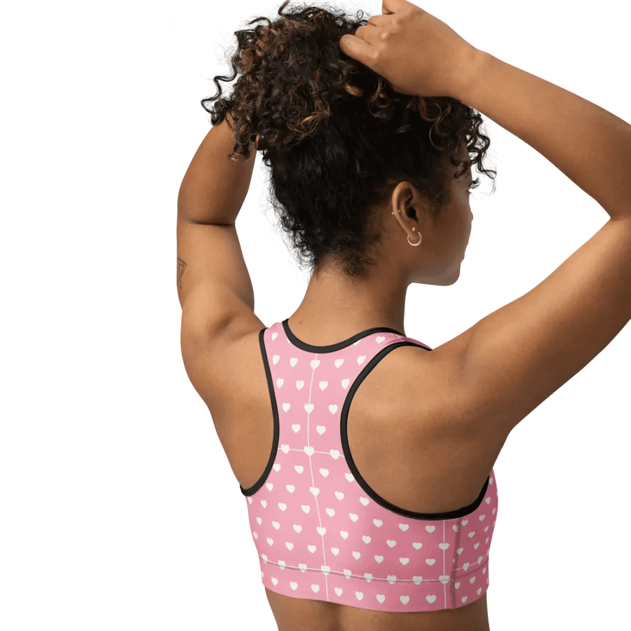 Pastel Heart Seamless Pattern Sports Bra - V6 product image (3)