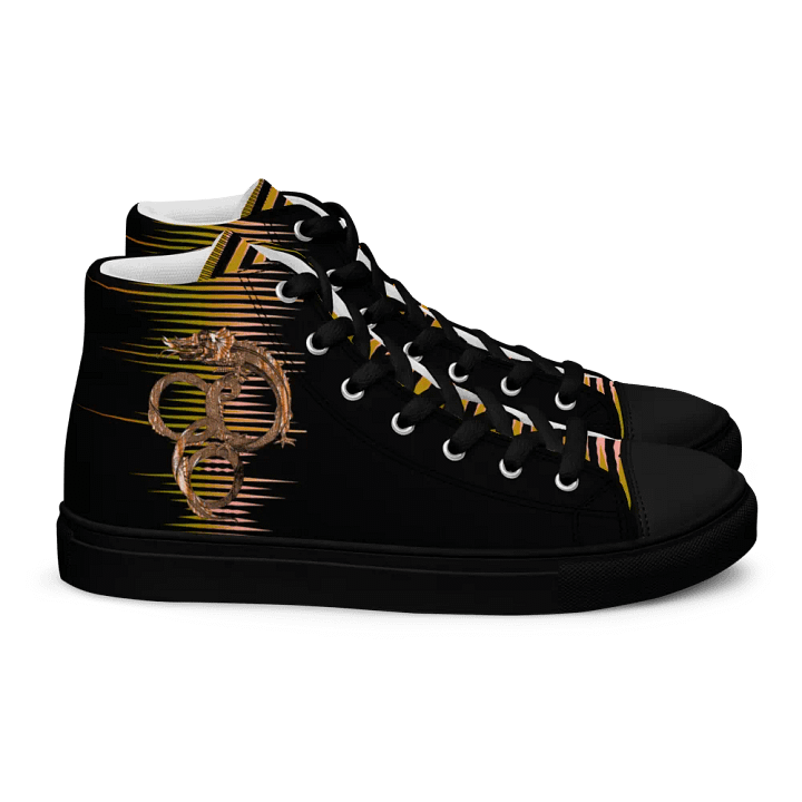 Glitchy Distortion Men's High Tops product image (2)