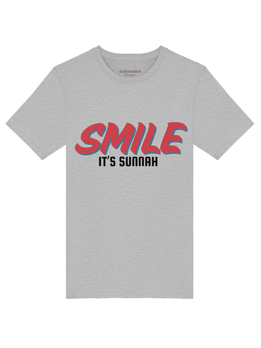Light "Smile It's Sunnah" T-Shirt in Vivid Red product image (11)
