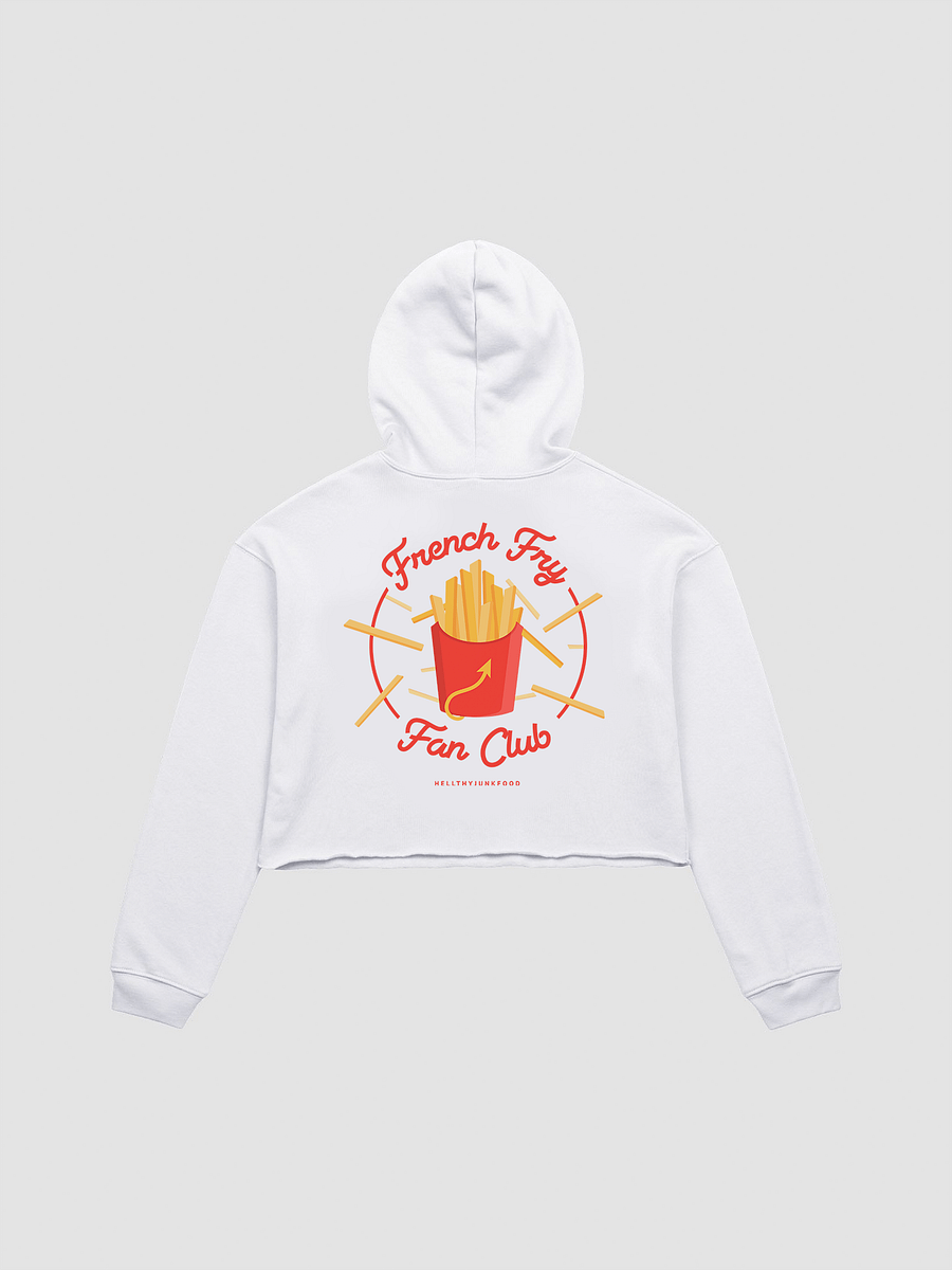 French Fry Fan Club Cropped Hoodie - White product image (1)