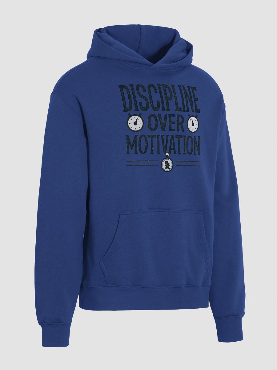 Discipline Over Motivation : Stoic Mindset Gym Workout Hoodie. product image (8)