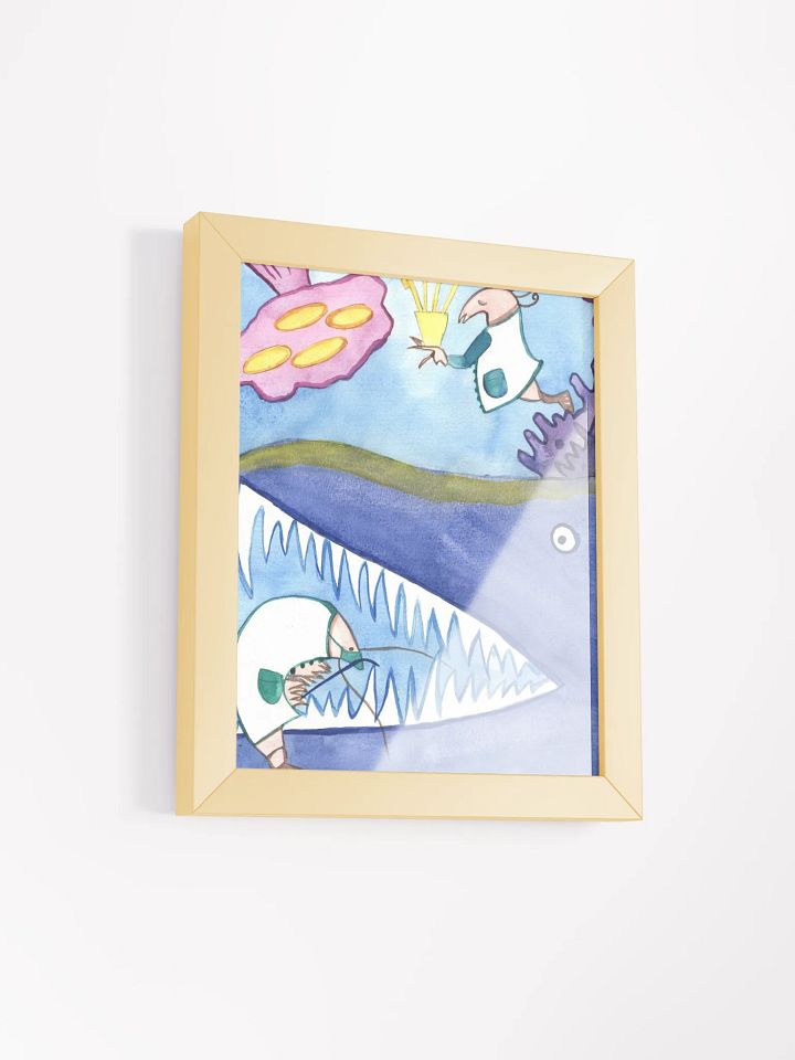 Shrimp Dentist Framed Print product image (19)