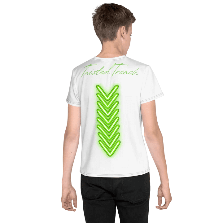 Bearded Rebel All-Over Print Youth T-Shirt product image (2)