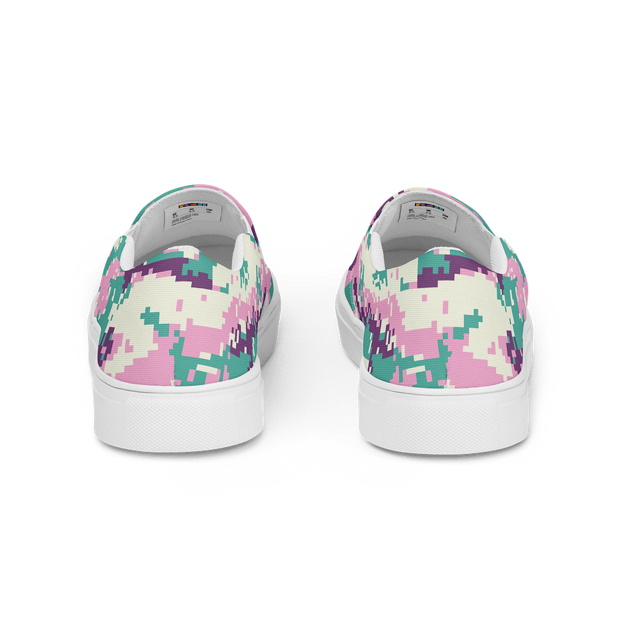 Pixelated Pink Camo Slip-Ons product image (4)