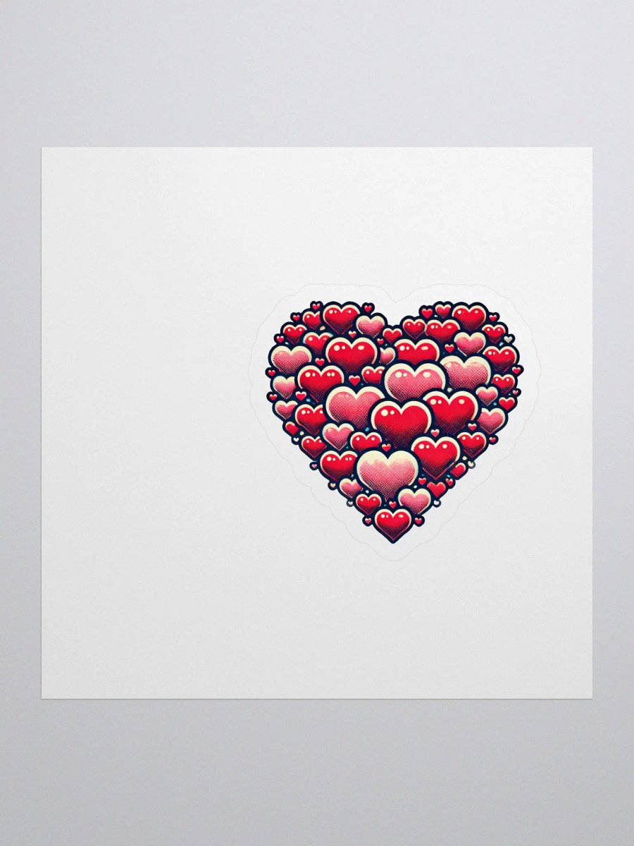 Bundle of hearts sticker product image (1)
