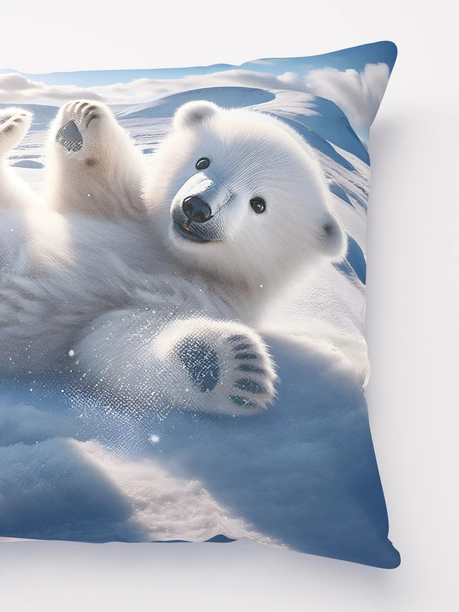 A Playful Polar Bear Cub in the Snow product image (4)