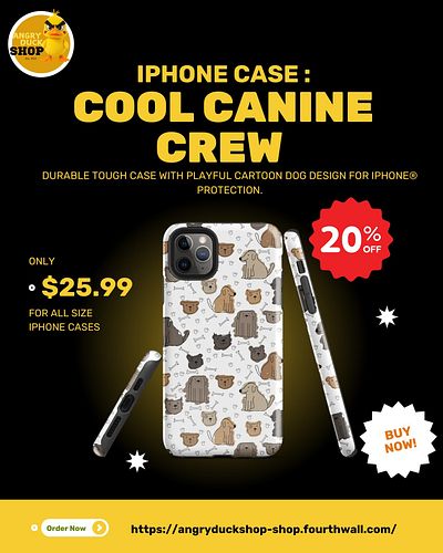 Your phone deserves a style upgrade – and what’s cooler than a gang of adorable cartoon pups? 😎🐶

✨ Tough. Playful. Paw-sitiv...