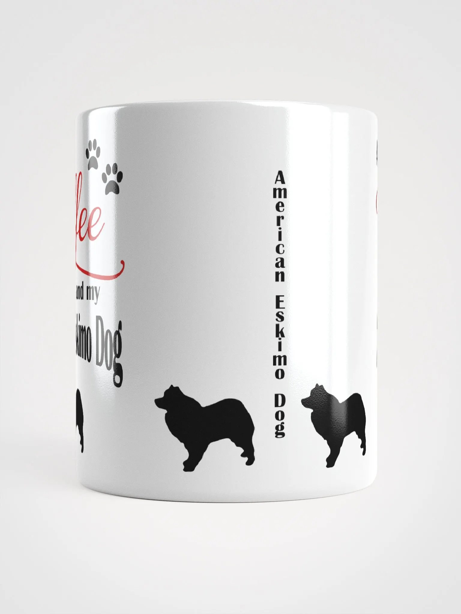 Coffee and my American Eskimo Dog Mug product image (5)