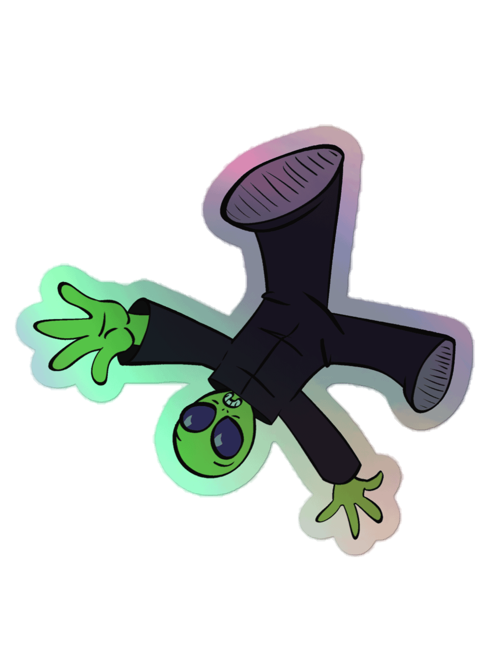 Alien holofoil sticker product image (1)