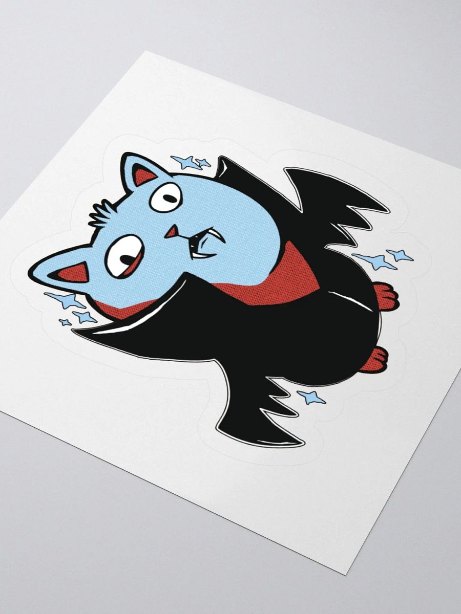 Vampire Cat Halloween Funny Sticker product image (3)