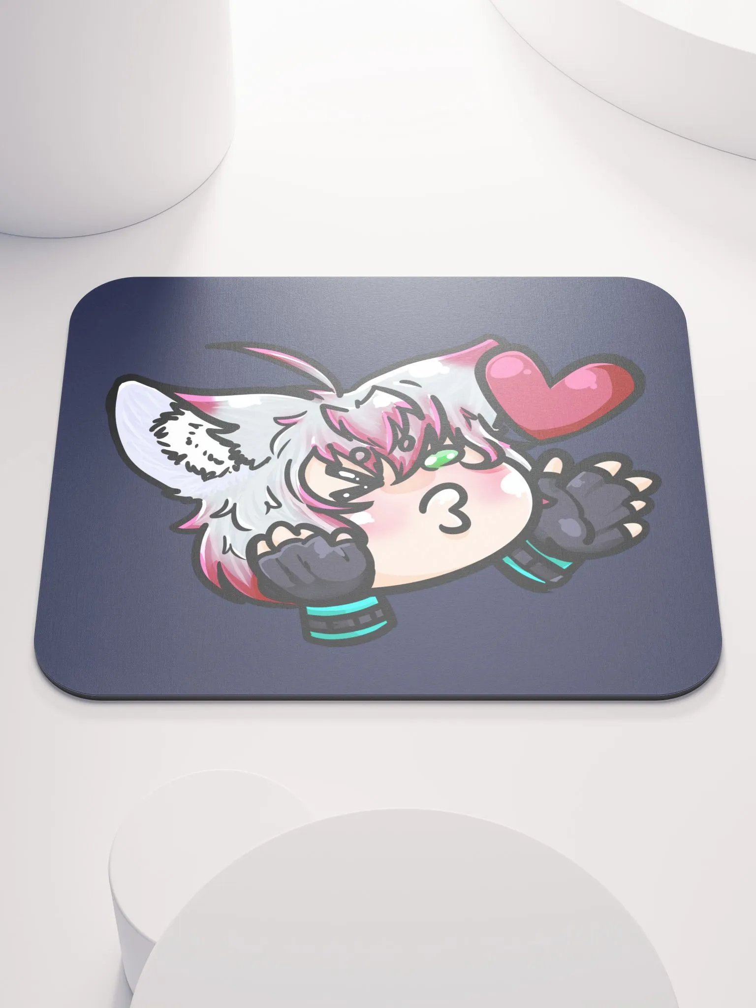Yan Heart-small mouse pad product image (1)