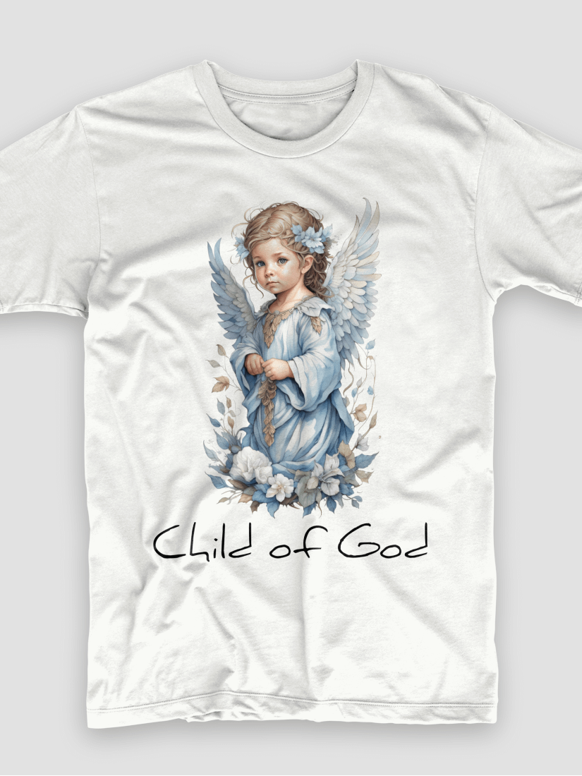Angelic Child of God Blue Floral product image (2)