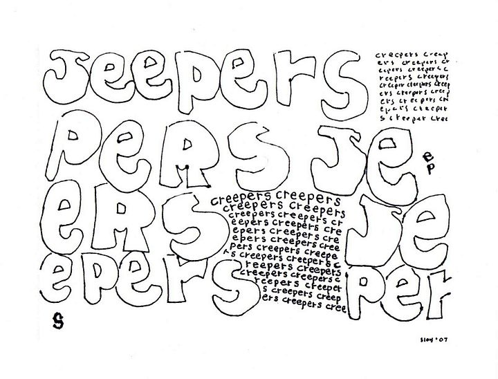 jeepers creepers panel card print product image (1)