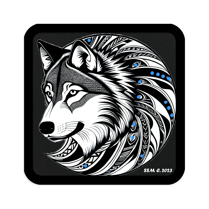 Timber Wolf Embroidered Patch product image (1)