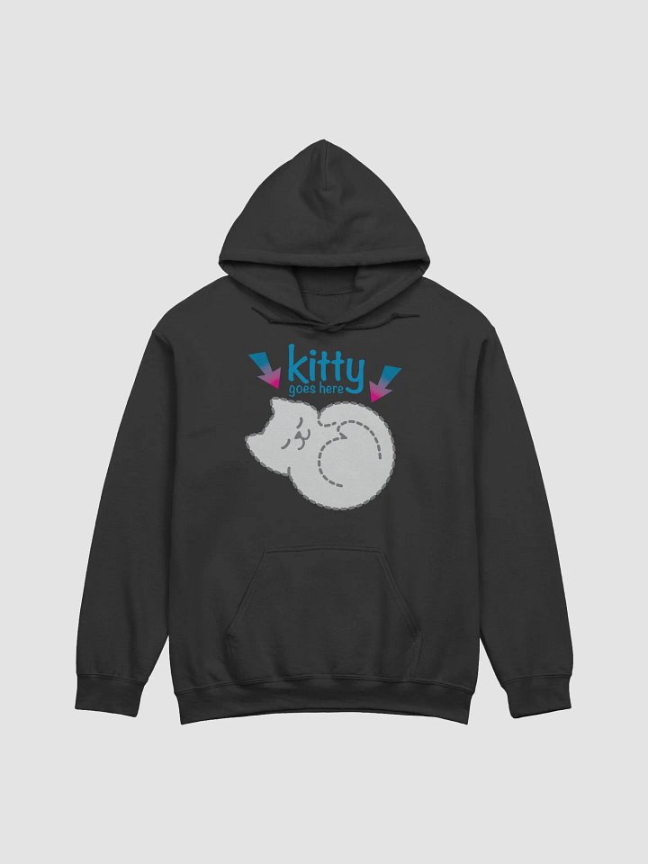 KITTY goes HERE! • classic hoodie by Gildan product image (1)