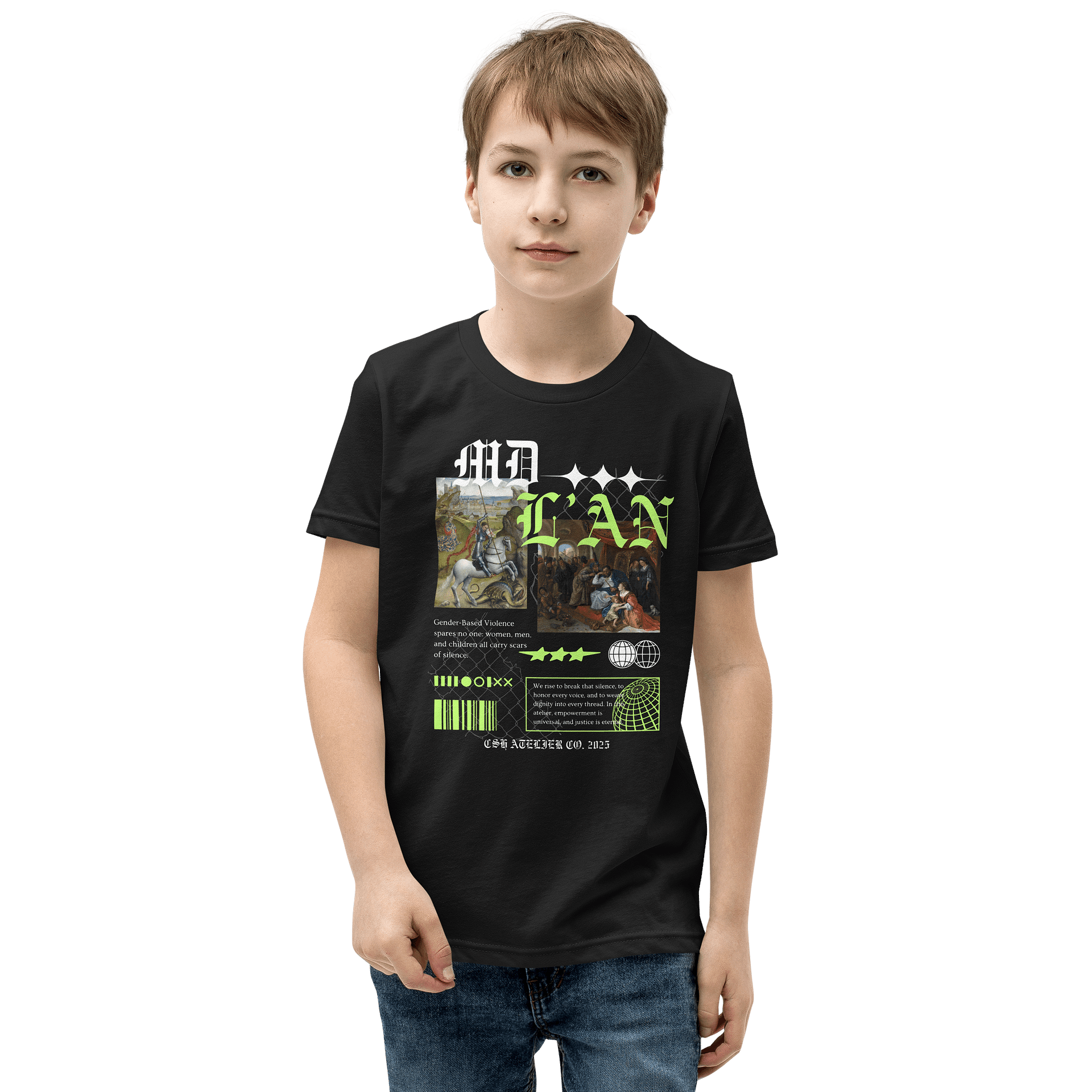 MDL'AN GBV Awareness Kids T-Shirt product image (1)