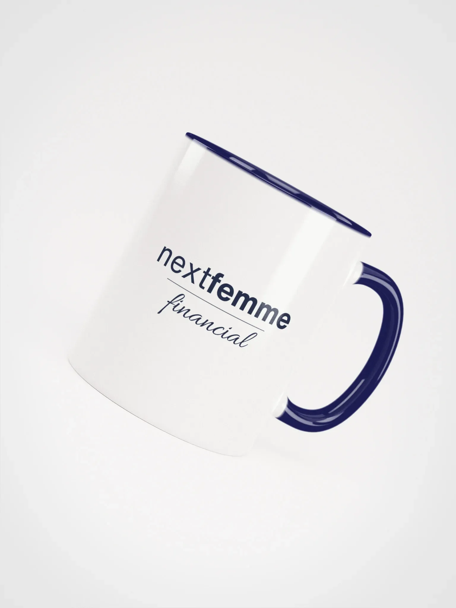 Repeated Ceramic Mug with Navy Logotype product image (4)