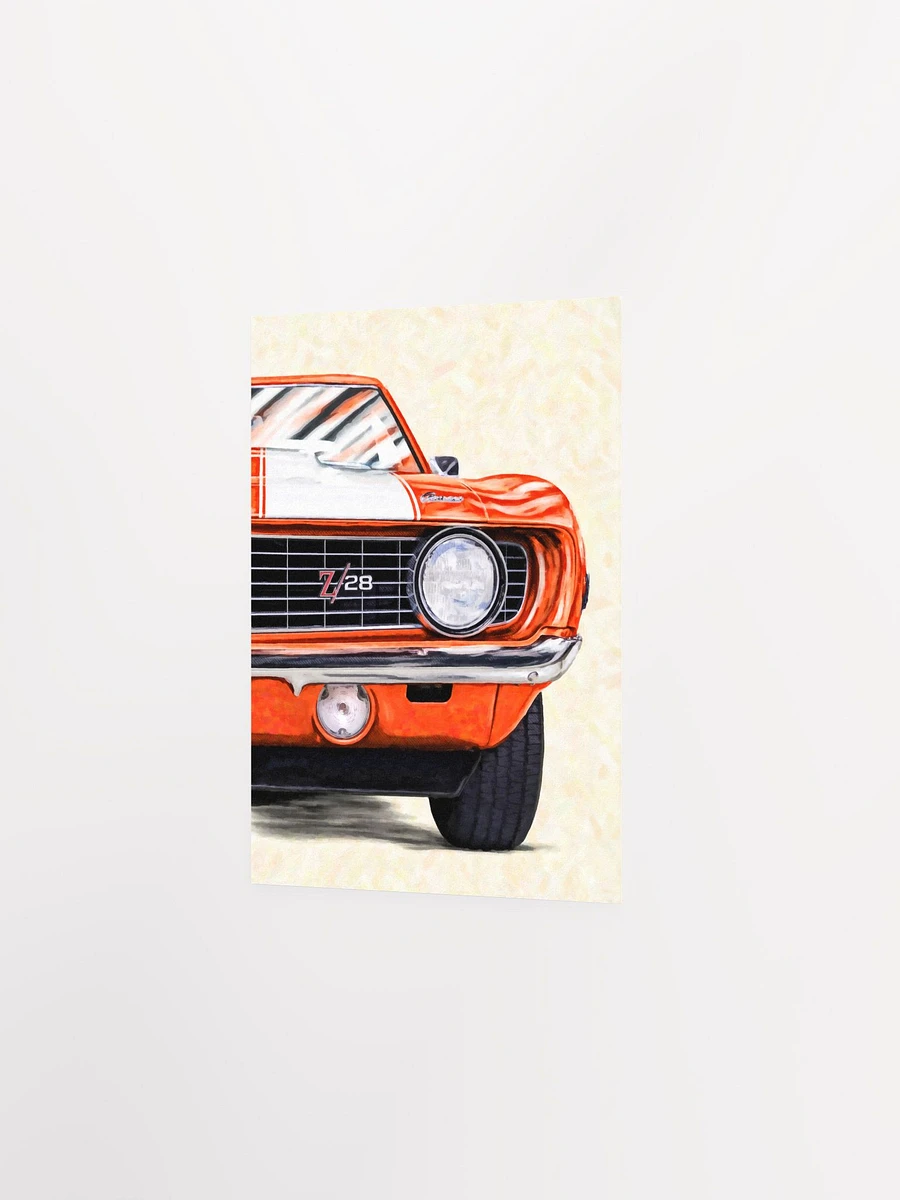 1969 Camaro Artwork – Classic Hugger Orange Matte Poster product image (10)