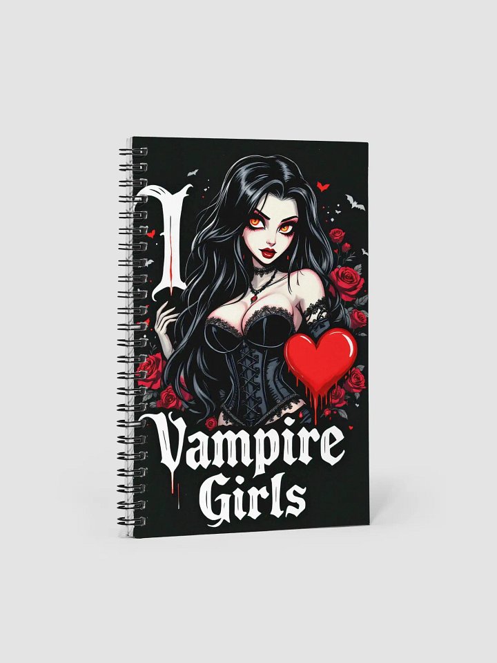 I ❤️ Vampire Girls Spiral Notebook product image (1)