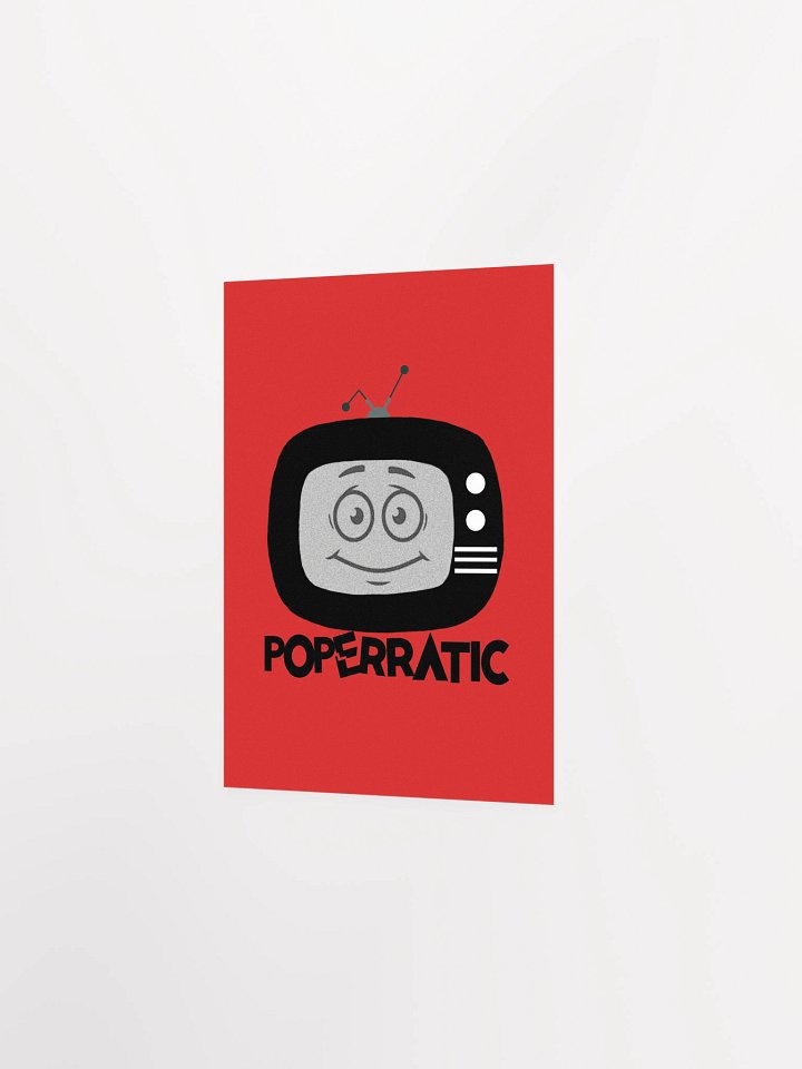 Poperratic Babysitter Logo - Black on Red Poster product image (6)