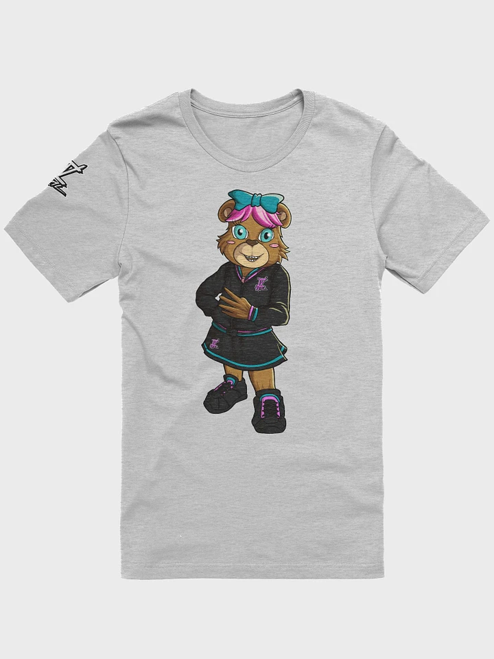 Standing Girl Bear Bella+Canvas Supersoft Grey T-Shirt product image (1)