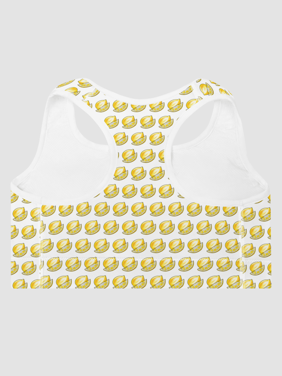 Lemons Lemons Everywhere Print Padded Sports Bra product image (2)