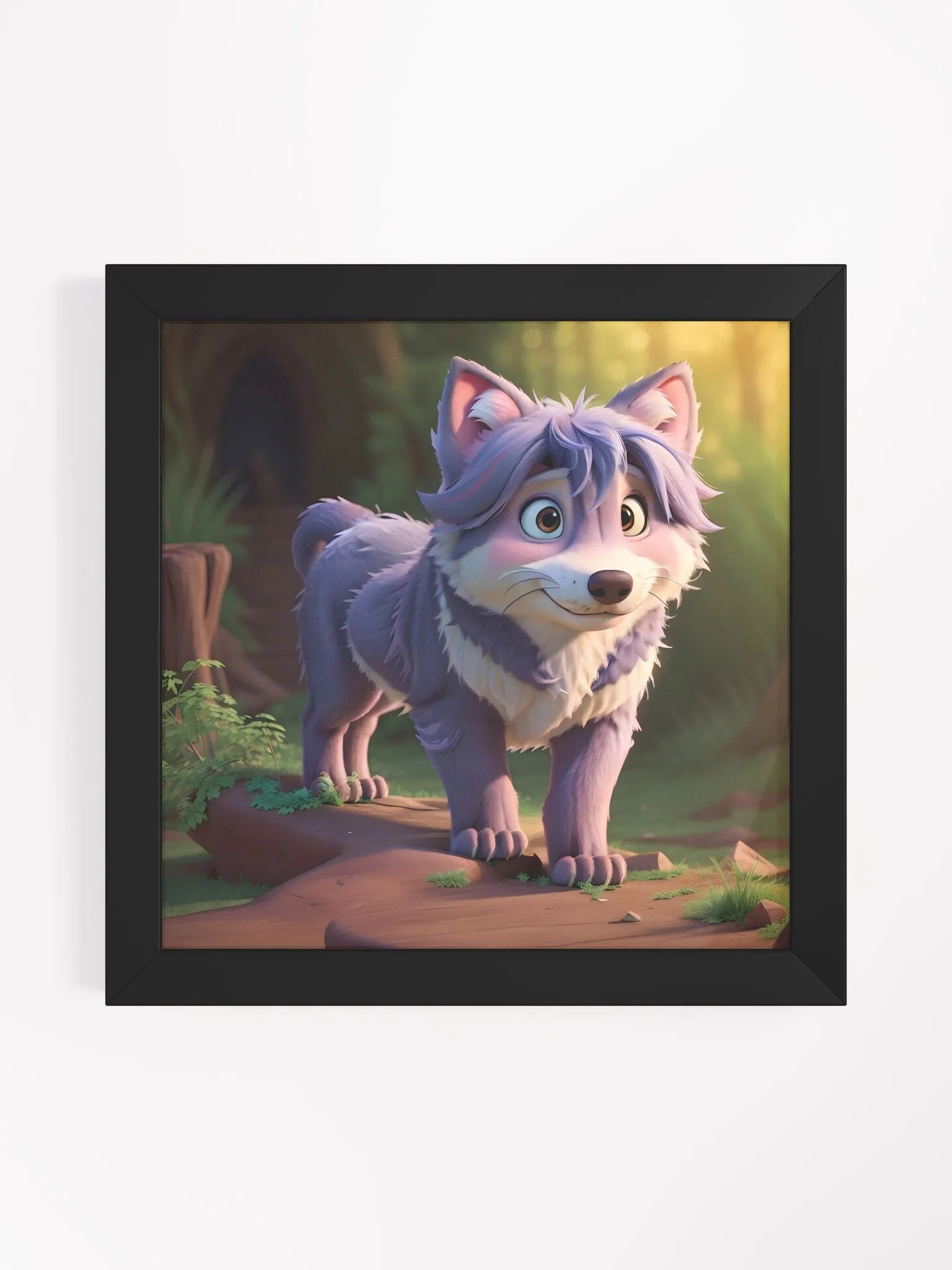 Endangered Species - Mexico - Mexican Wolf Eco-Friendly Ayous Wood Framed Poster product image (1)