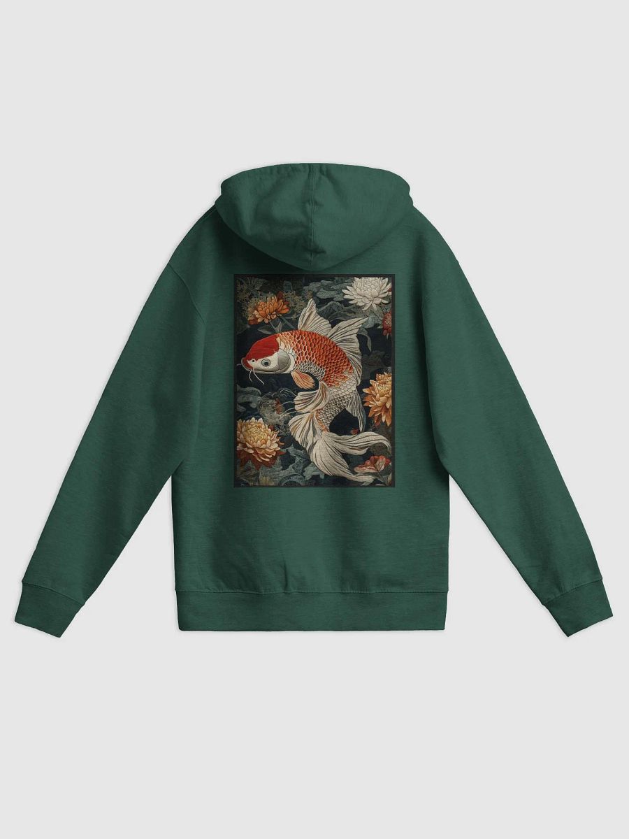 Japanese Koi Print Zippered Hoodie product image (2)