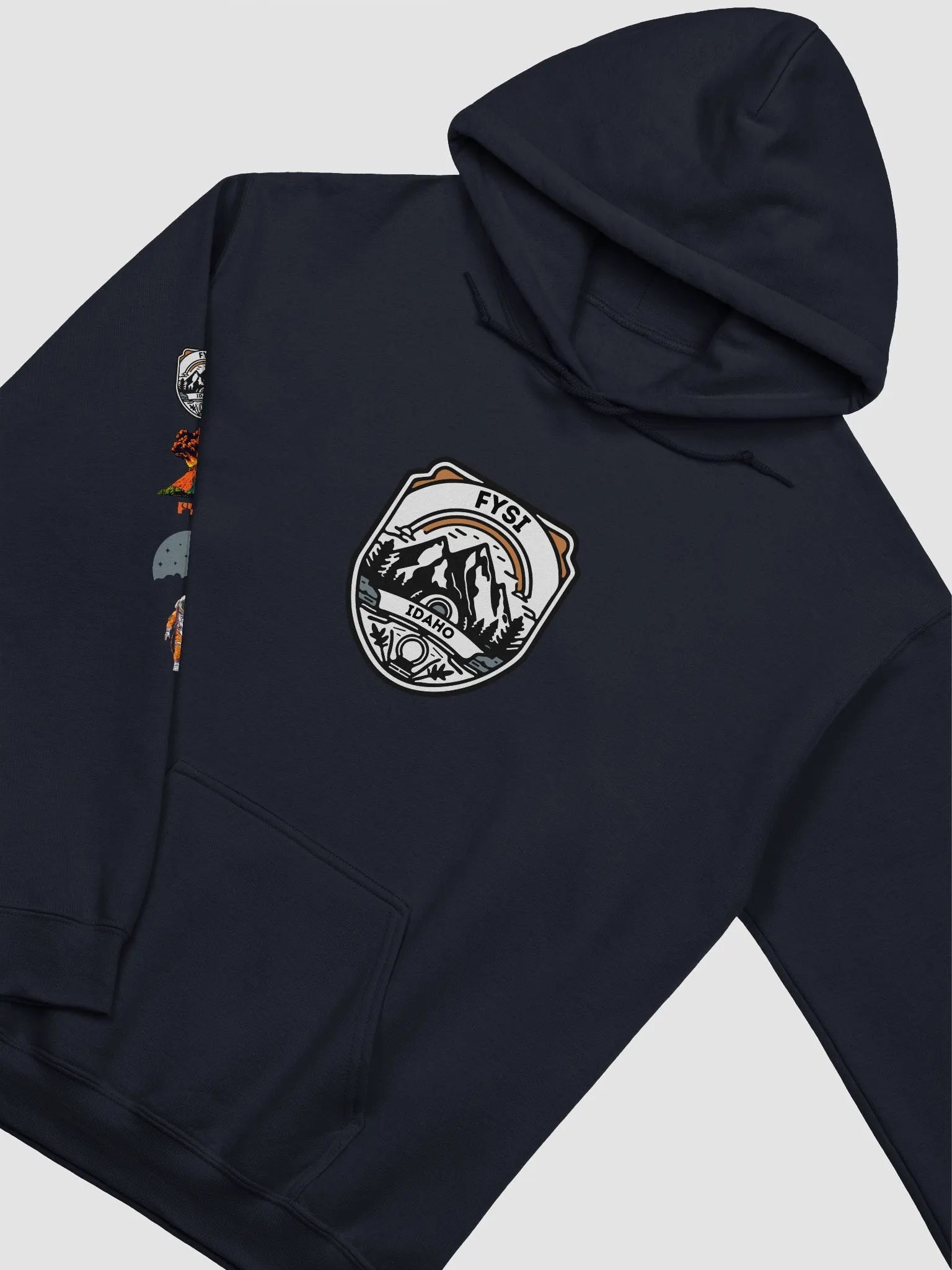 Craters of the Moon Unisex classic cotton hooded sweatshirt product image (3)