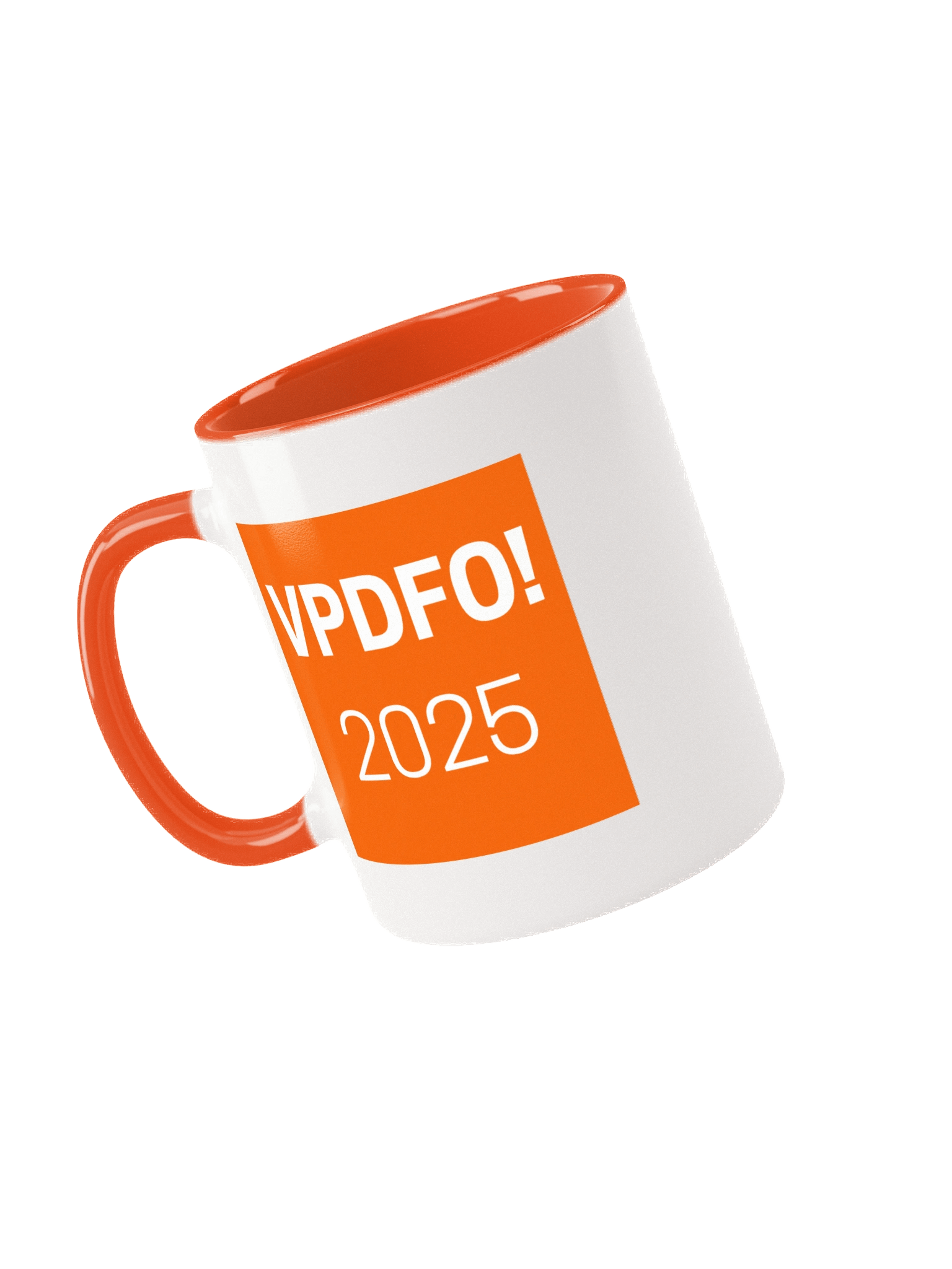 VPDFO! 2025 official white and orange mug product image (3)