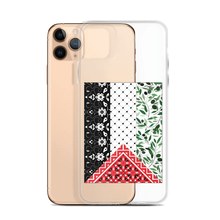 Aesthetic Palestine Flag iPhone Case Clear product image (2)
