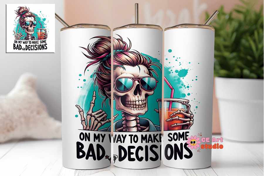On My Way To Make Some Tumbler Wrap PNG product image (1)