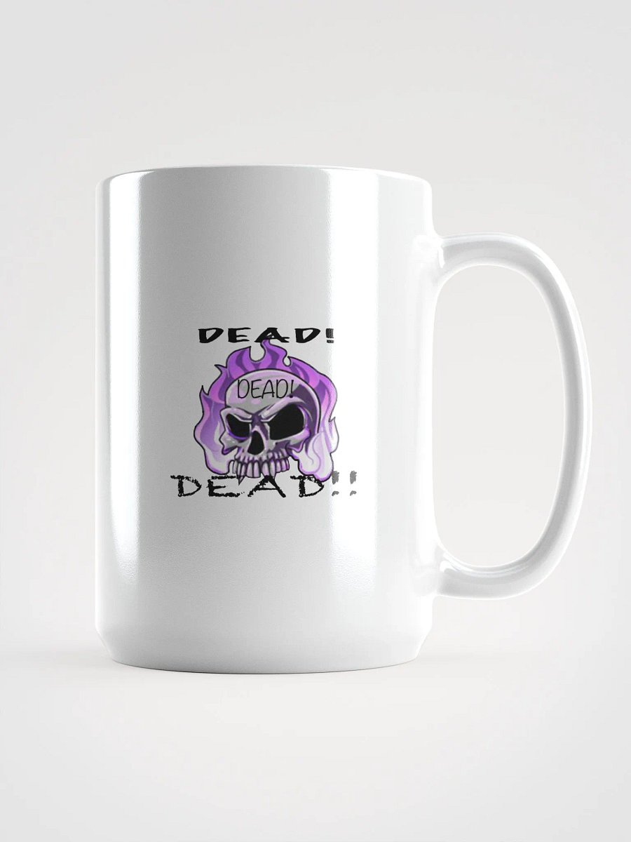 Flaming Skull 'DEAD!' Mug product image (1)