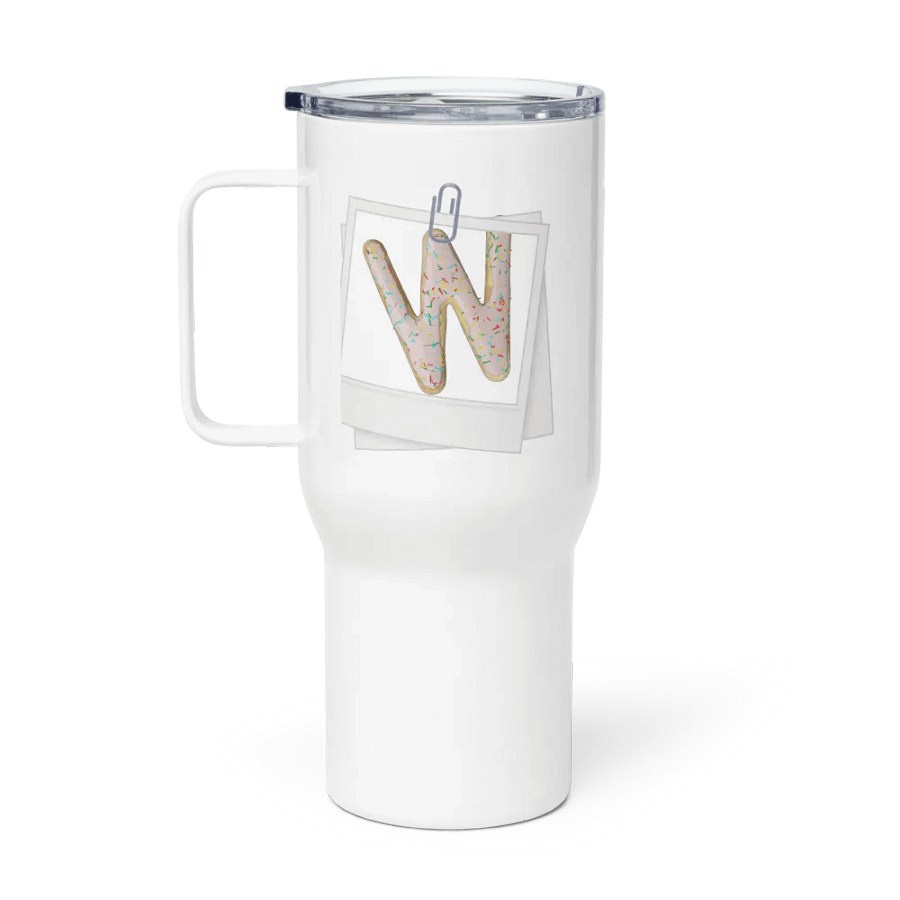 Whimsical W-Shaped Cookie Travel Mug product image (1)