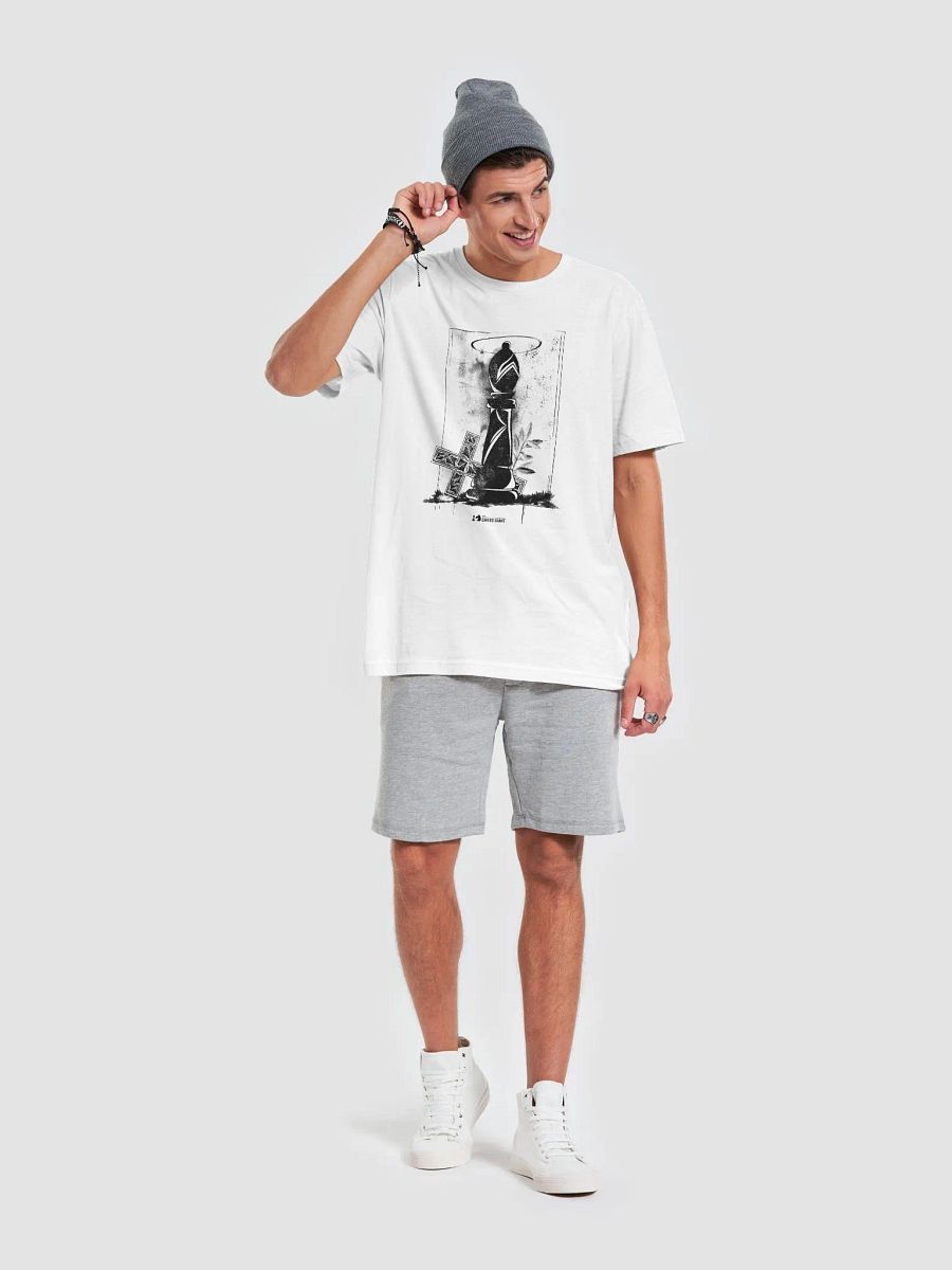Grunge Chess: Bishop and Cross unisex t-shirt product image (6)