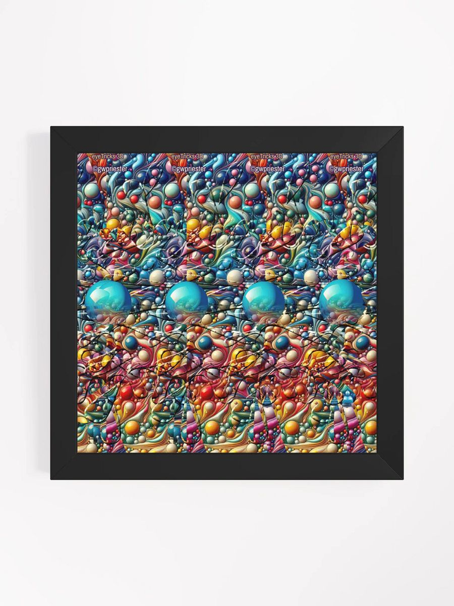 Colorful Splash - Framed 3D Stereogram Poster product image (2)