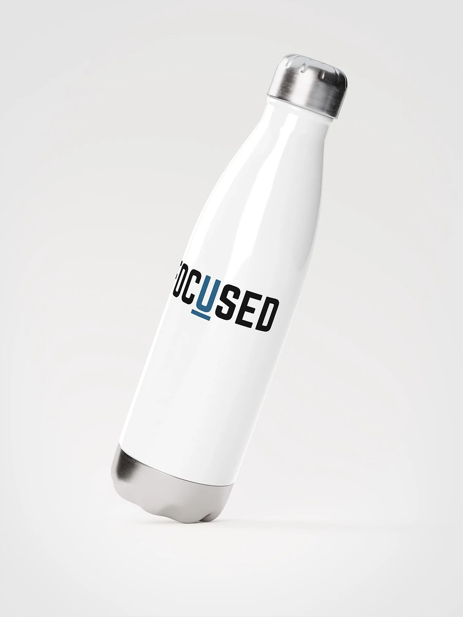 FOCUSED Stainless Steel Water Bottle (White) product image (2)