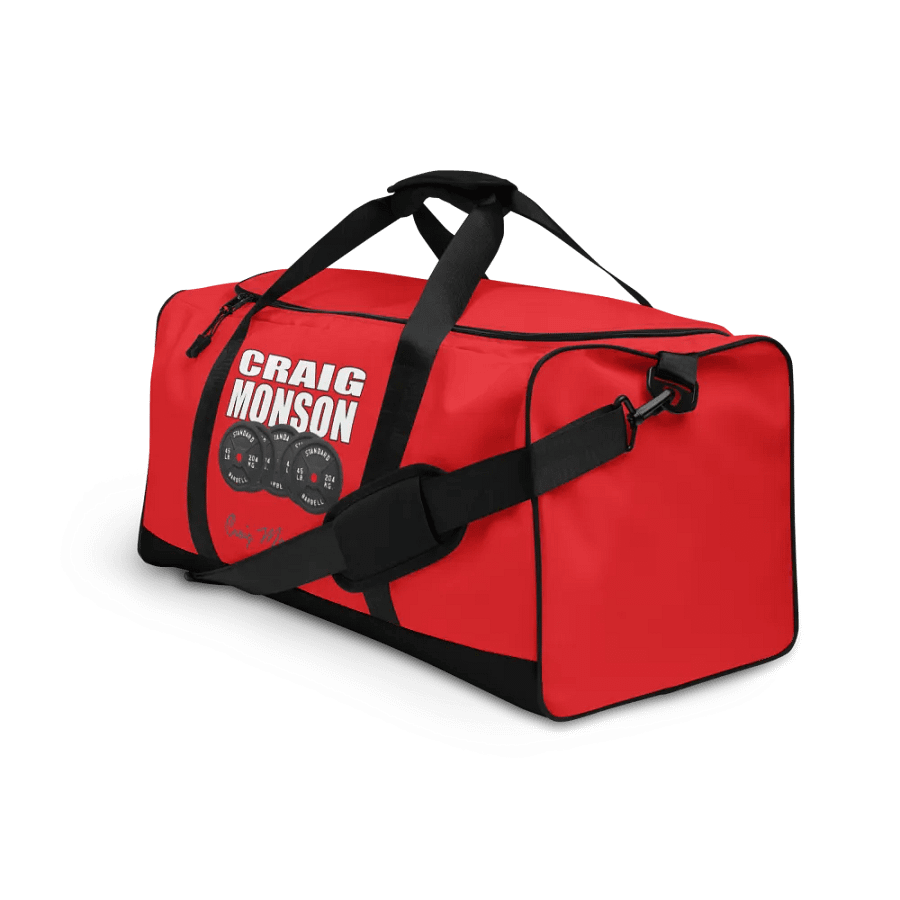 Craig Monson Barbell Signature Collection Red Gym Bag product image (3)