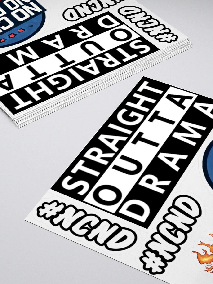 No Drama Kiss Cut Stickers product image (12)