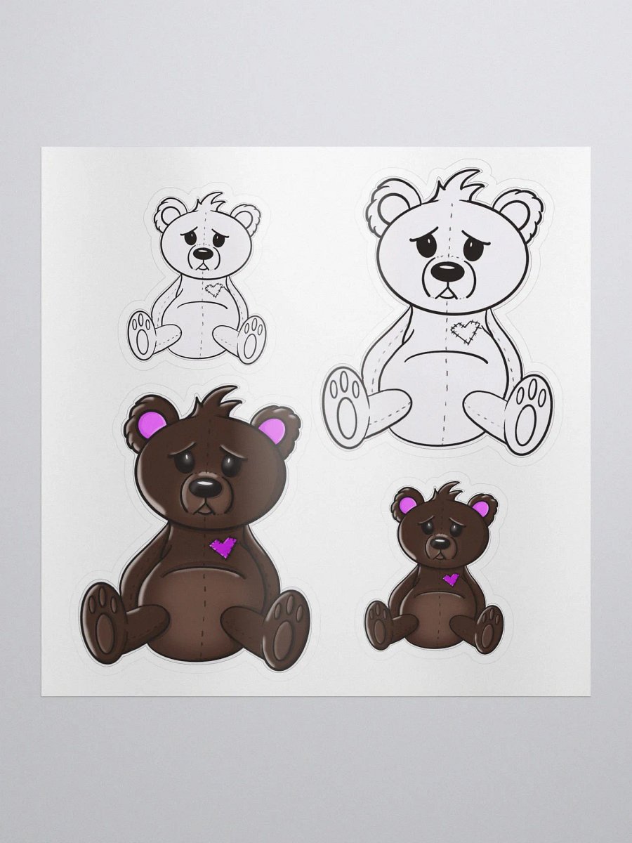 Anxious Teddy Stickers mixed product image (2)