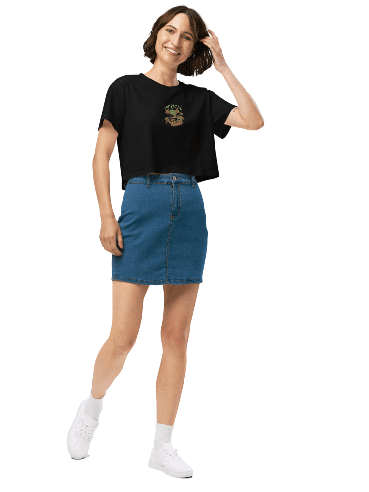 Tropical Breeze Embroidery Crop Top product image (11)