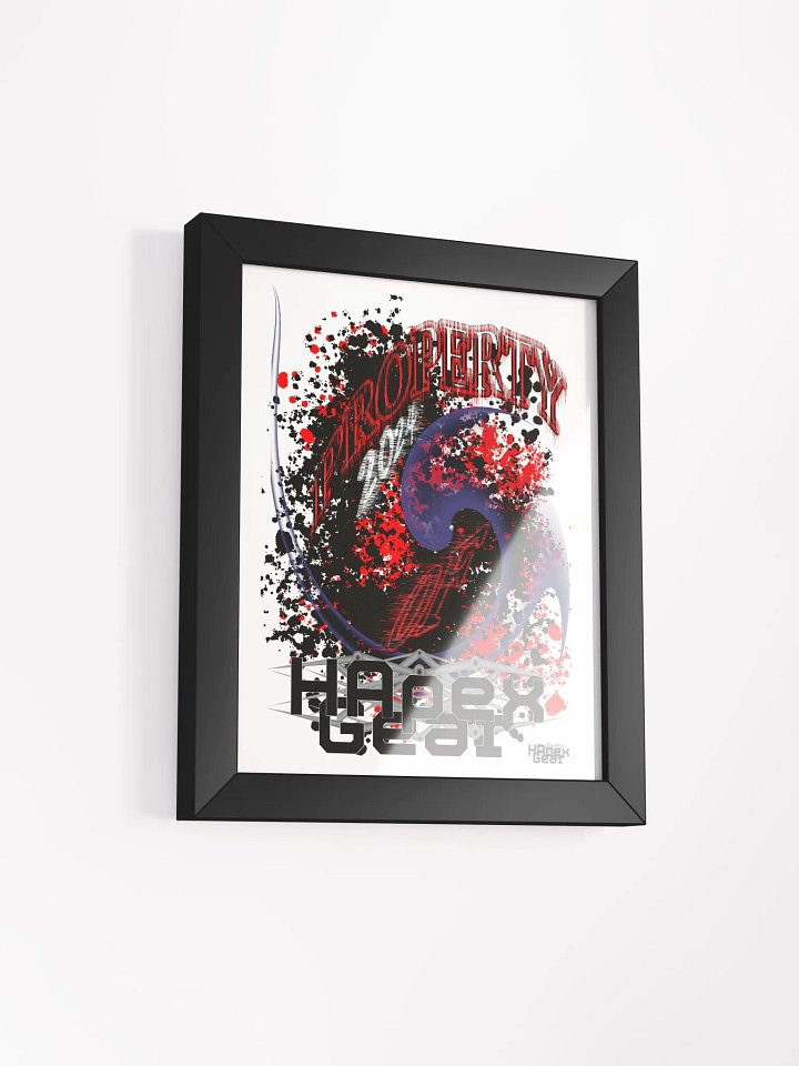 Framed - High-Quality Poster - Property Of HApex Gear 2024 product image (2)