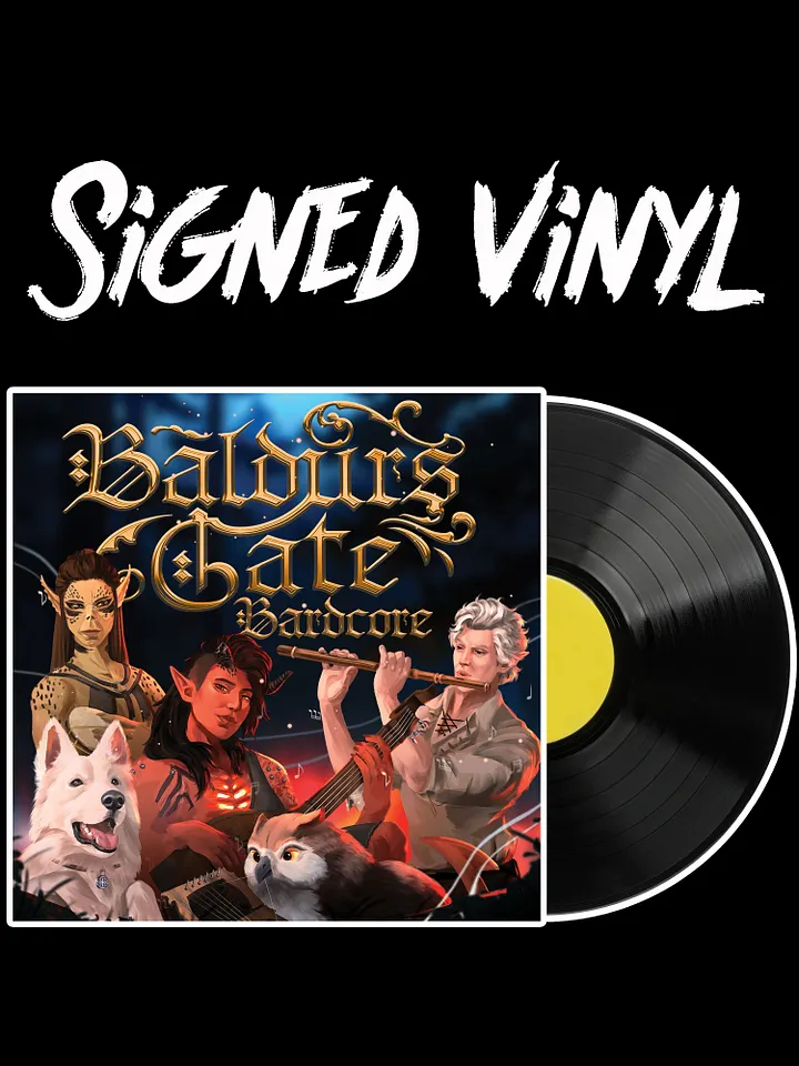 Signed Vinyl - Baldur's Gate Bardcore (PREORDER) product image (1)