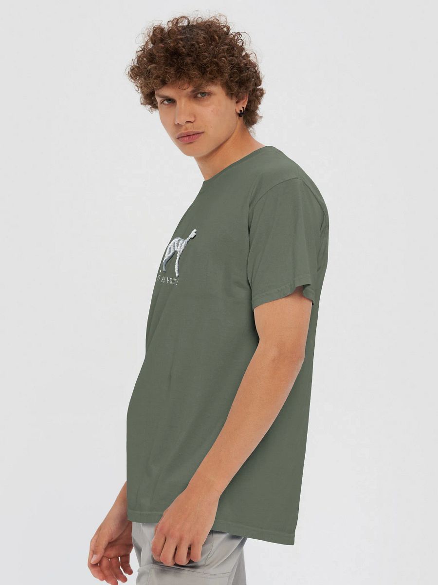 Too Hot to Houndle T-Shirt(Embroidered) of an Irish Wolfhound(White) product image (30)