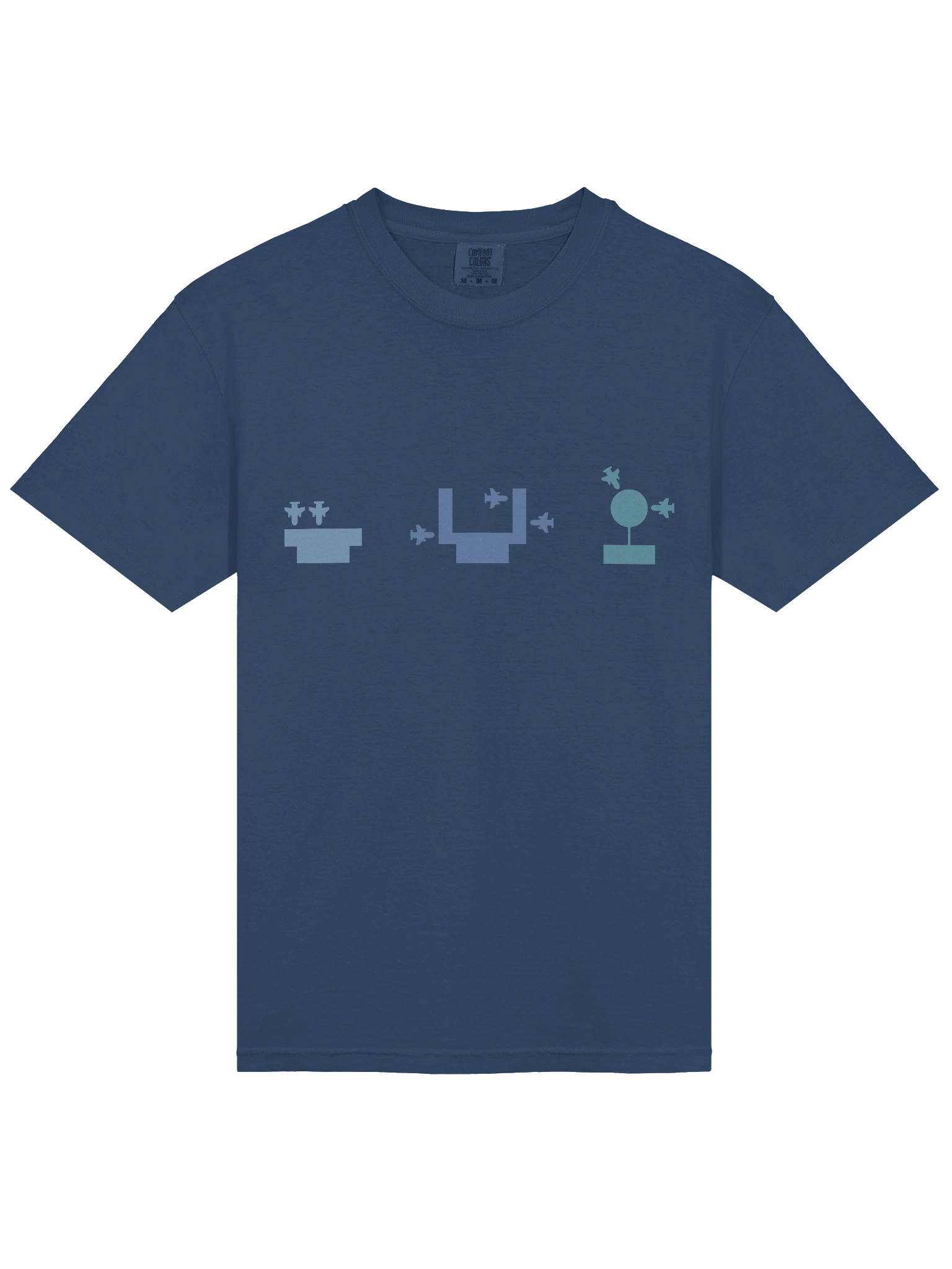 Terminal Layouts T-Shirt - Blue (100% heavyweight cotton) product image (5)