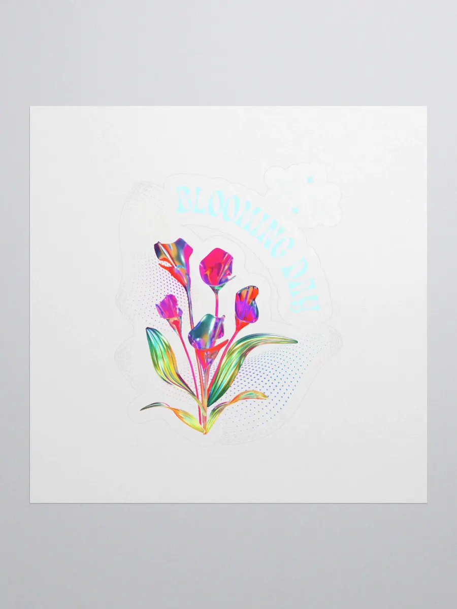Psychedelic Blooms Kiss Cut Stickers product image (1)