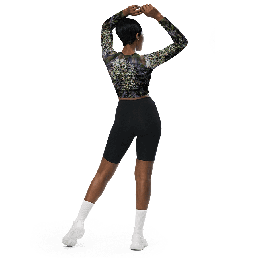 Royal Purple Cultivated Print All Over Long Sleeve Crop product image (5)