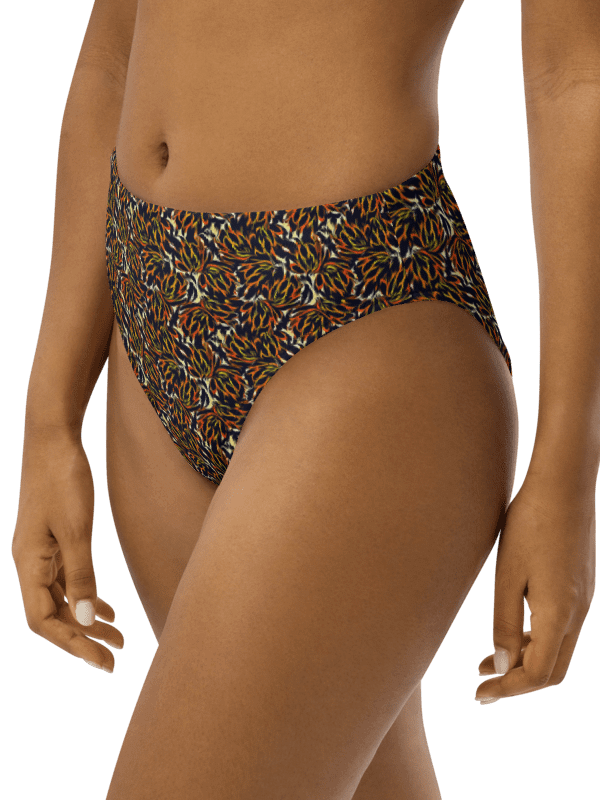 Tiger Flower | Recycled High Waisted Bikini Bottom product image (3)